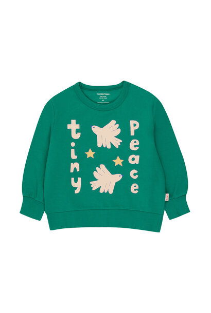 Tiny Peace Sweatshirt deep green SS24-166