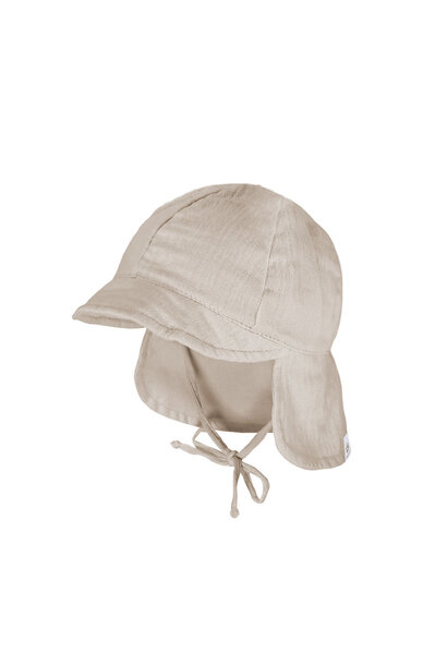 Baby Cap Musselin Beige