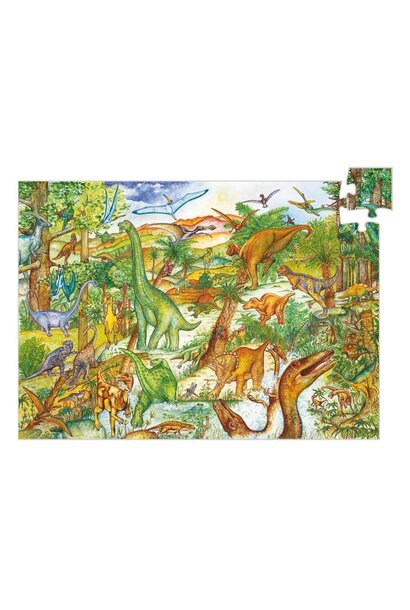 Puzzel Dino's 100 stukjes + boekje