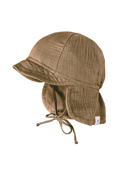 Maximo Baby Cap Musselin Walnuss