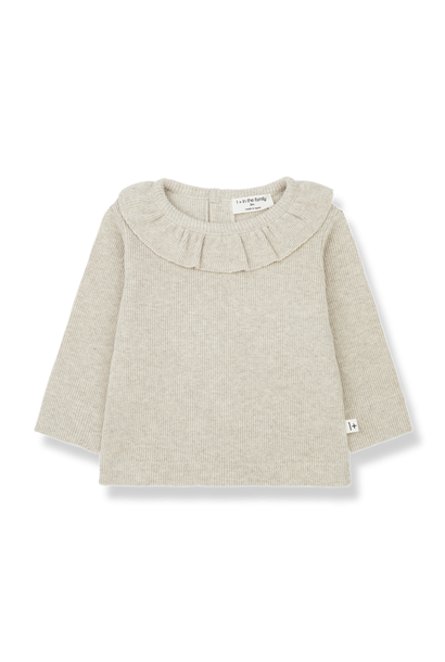 Anna collar blouse - oatmeal