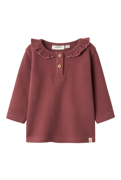 Thoro Hou LS Slim Top - Rose Brown