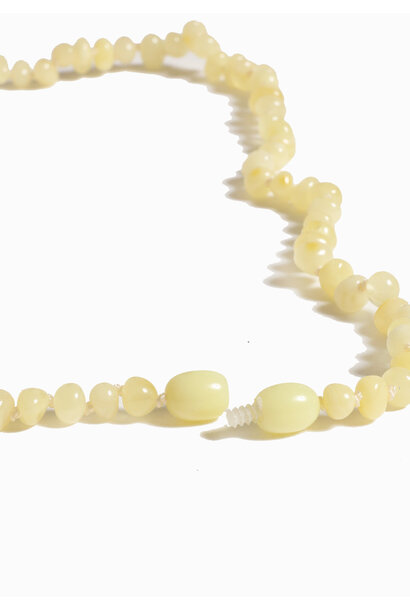 Barnsteen ketting kids  32 cm -  Vanille