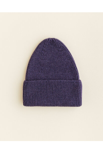 Hvid beanie Fonzie Purple