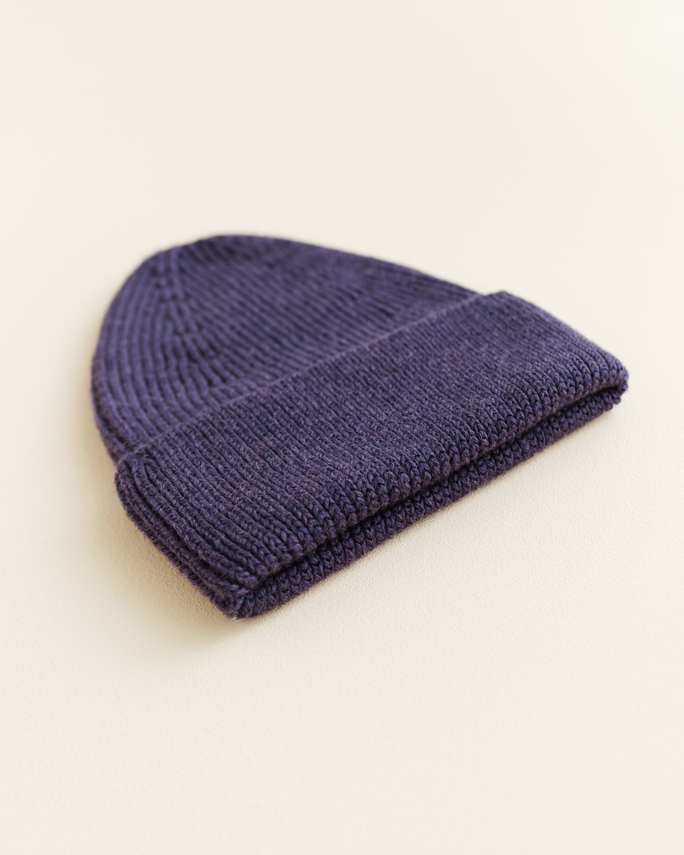 Hvid beanie Fonzie Purple-2