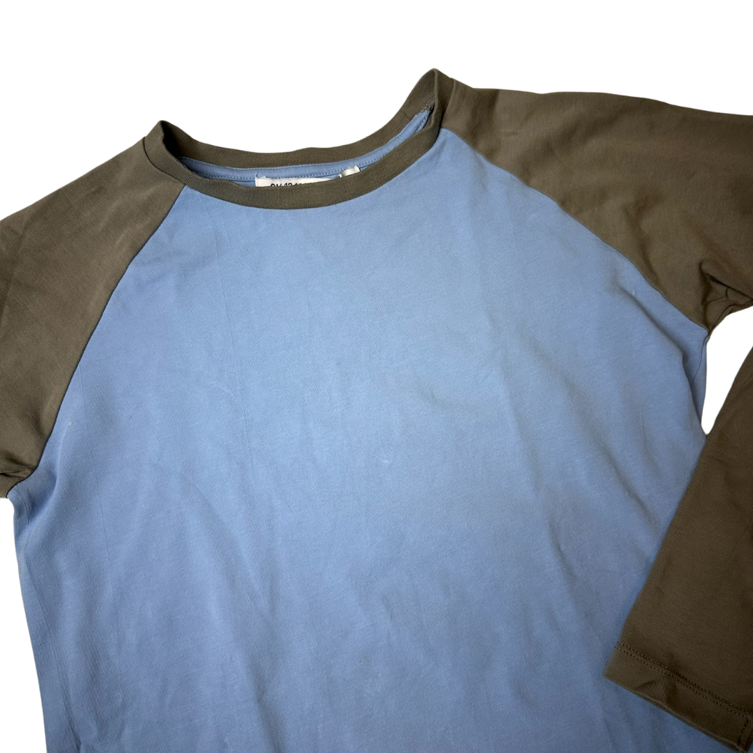 Mingo longsleeve lichtblauw/grijs maat 152/164-2