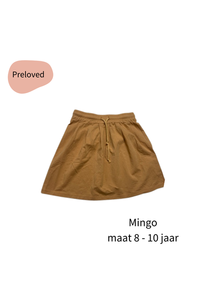 Mingo rok okergeel maat 128-140