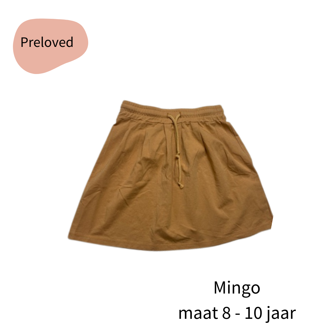 Preloved Mingo rok okergeel maat 128 140 Tokkelientje