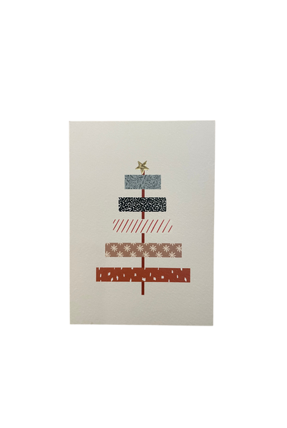 Wenskaart - Kerstboom washitape