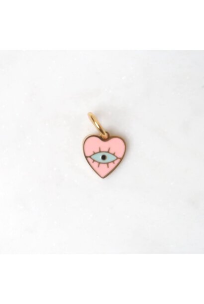 Love Issue - Charm | Pink heart eye