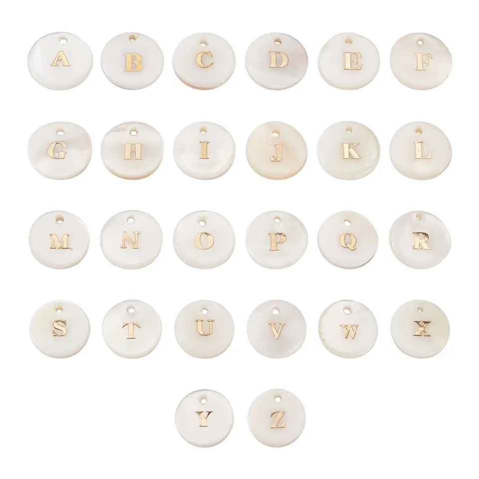 Love Issue - Charm | Alphabet shell pearl N-1