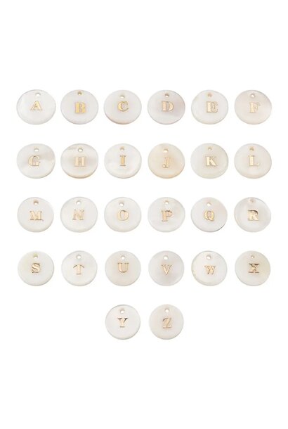 Love Issue - Charm | Alphabet shell pearl I