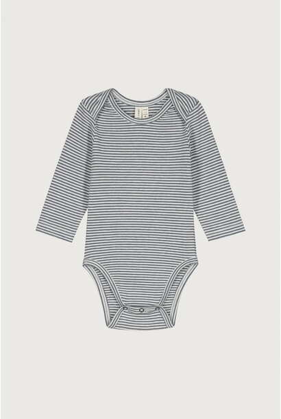 Gray Label LS Onesie - Blue Grey - Cream