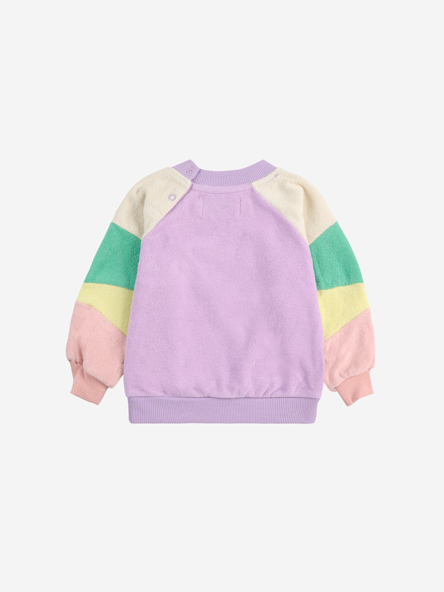 Bobo Choses Baby Lila Color Block sweatshirt B125AB027 - Tokkelientje