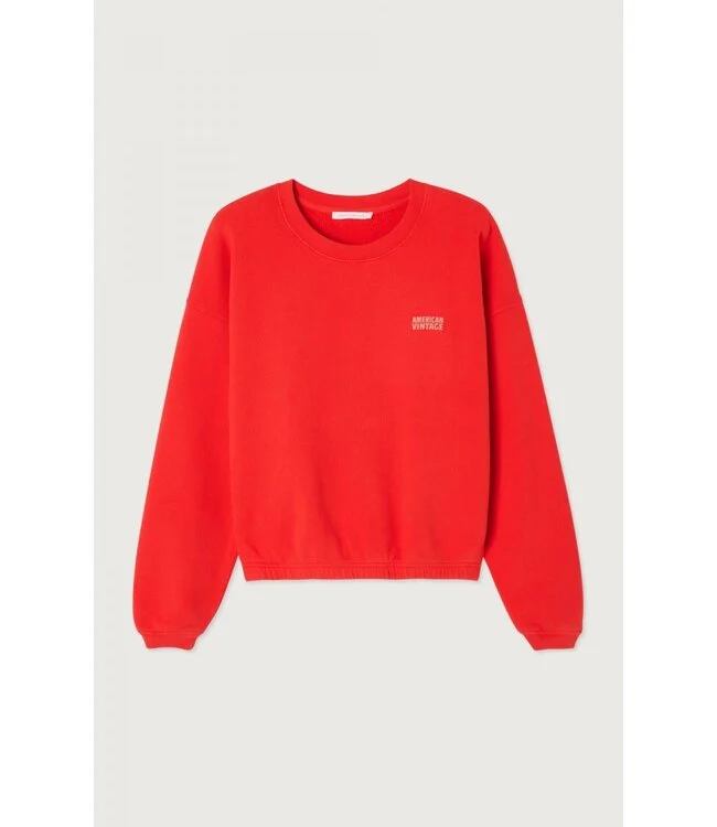 American Vintage - Sweat Izubird Fraise Vintage-1