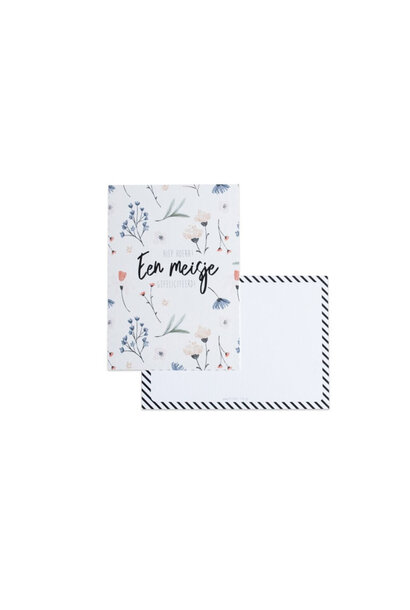 Wenskaart - Hiep Hiep Hoera een meisje