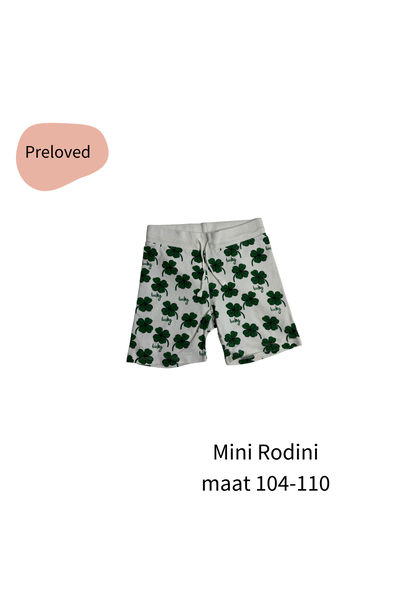 Mini Rodini short klavertjes maat 104-110