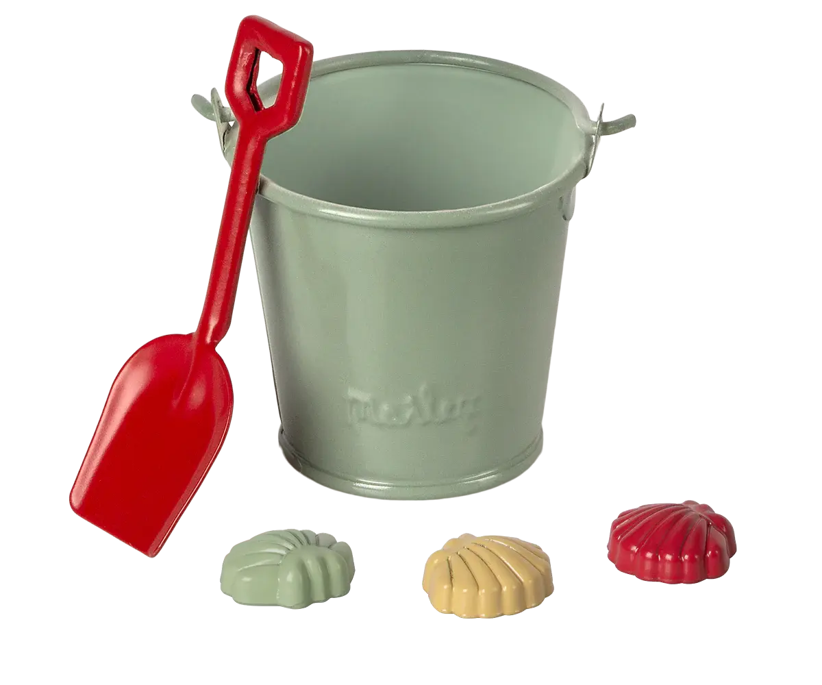 Maileg - Beach set, schep, emmer en schelpjes-1