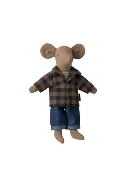 Maileg -  Dad  Mouse light brown