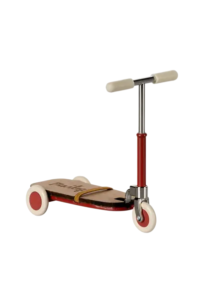 Maileg - Kick Board Mouse Red