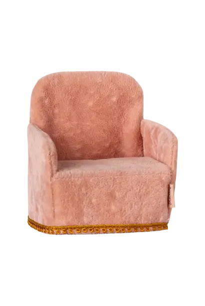 Maileg -  Folding chair, Mouse - Rose