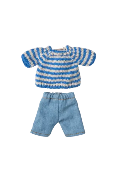 Maileg - Knitted Sweater and pants big brother mouse