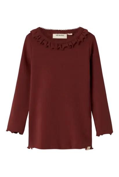 Lil' Atelier Gayo LS Top - Hot Chocolate