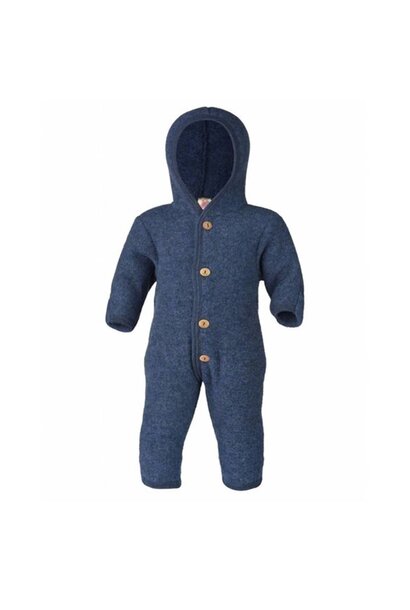 Hooded Overall - Blue melange - maat 74/80