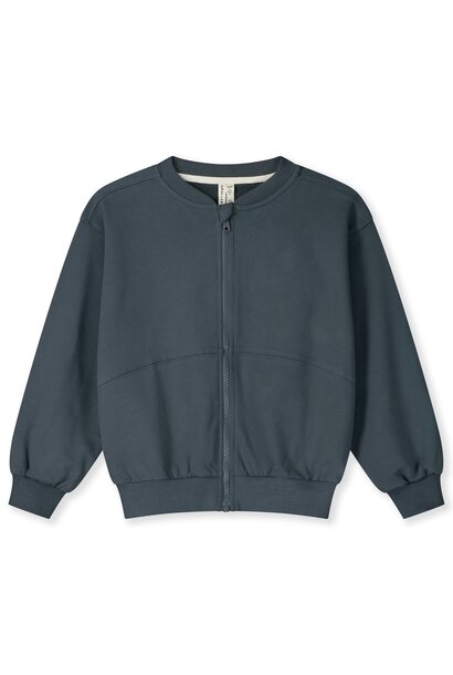 Gray Label Bomber Sweatshirt Zip blue grey
