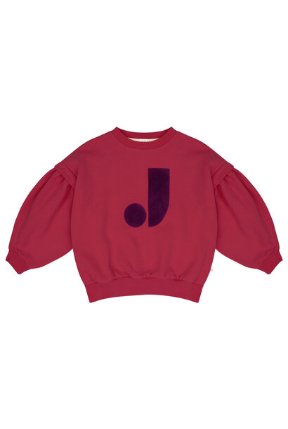 Jenest Balloon Sweater cherry bordeaux