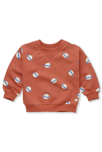 Sproet & Sprout sweatshirt rib neck saturn print