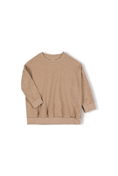 Nixnut Loose sweater - pebble