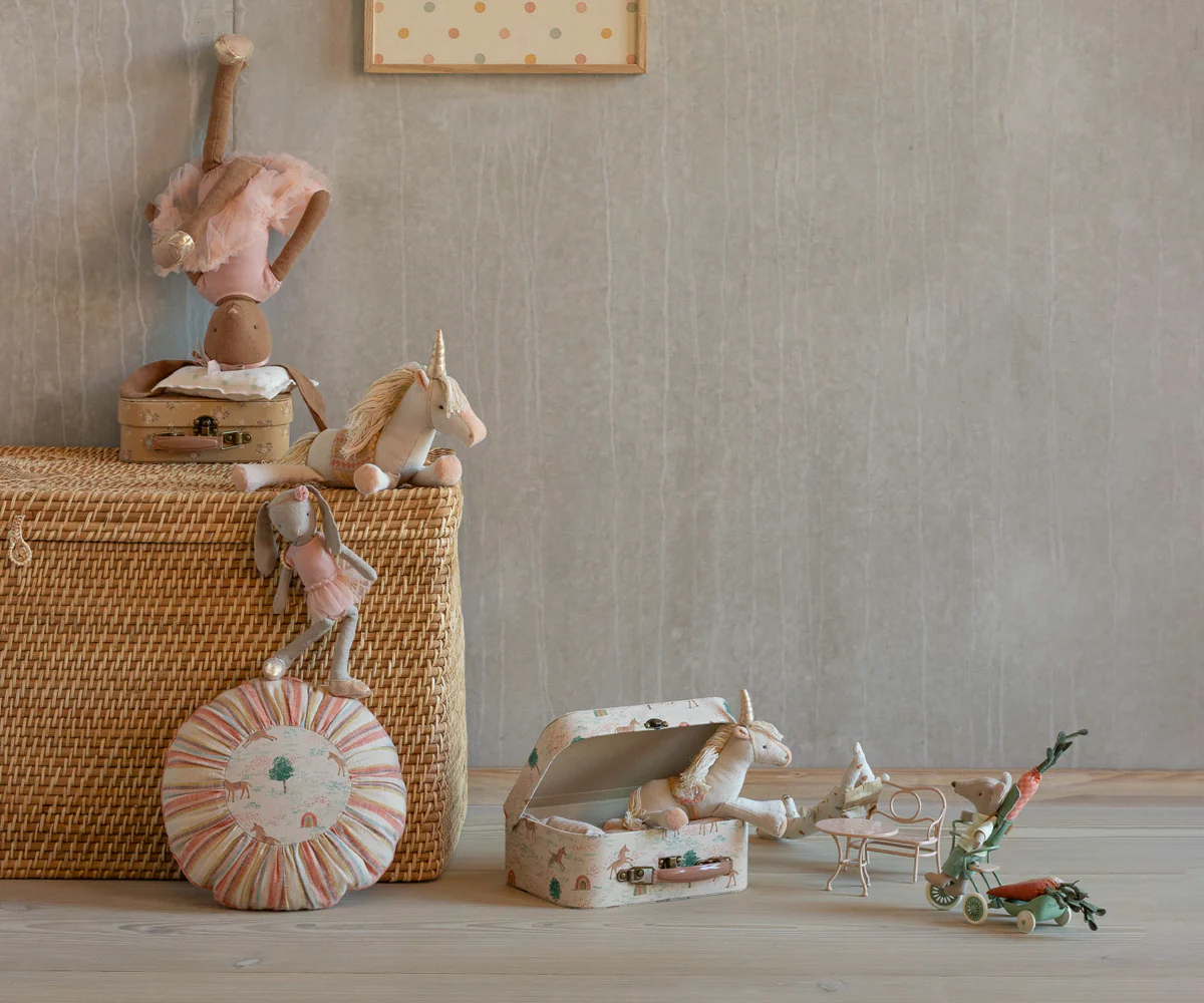 Maileg - Koffer bruin met bloemen - small-3