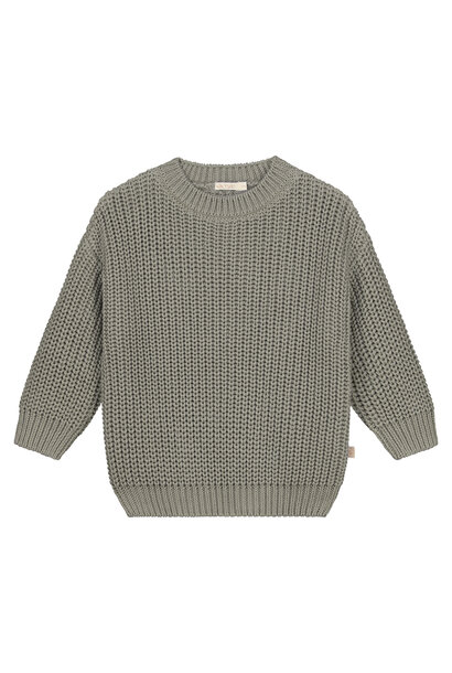 Yuki - Chunky Knitted Sweater - sage