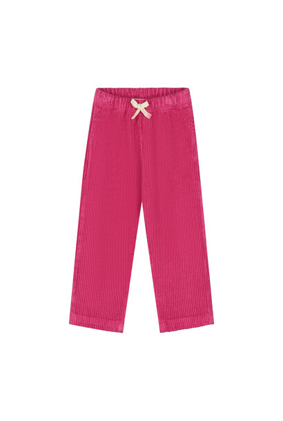 Yuki - Trousers Beau Corduroy - fuchsia