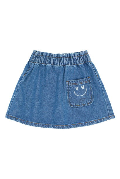 The New Siblings - Pida Denim Skirt Med Blue