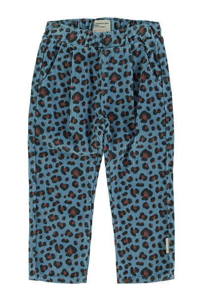 Piupiuchick Trousers - Blue Animal Print
