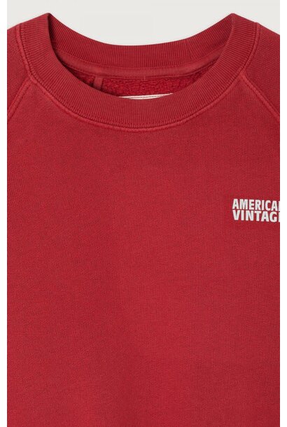 American Vintage - Sweat Izubird Cerise Vintage