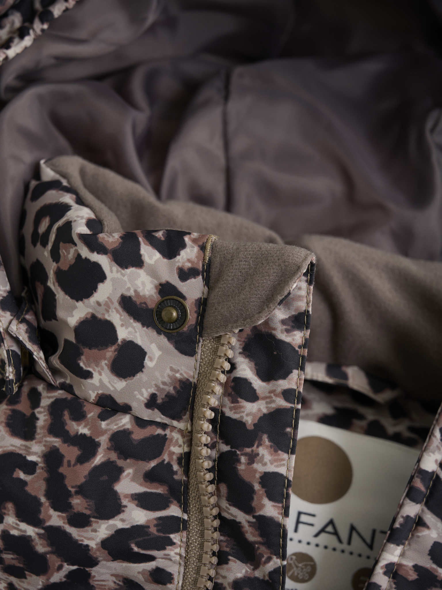 Enfant Jacket Quilt AOP Pine Bark 2410-3