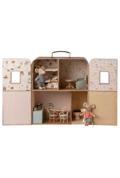 Maileg - Suitcasa Little sister and brother mouse