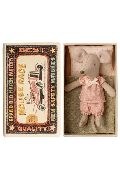Maileg - Little sister mouse - in matchbox