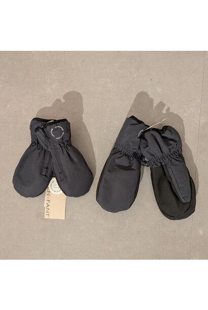 Enfant Mittens waterproof Ebony 1880