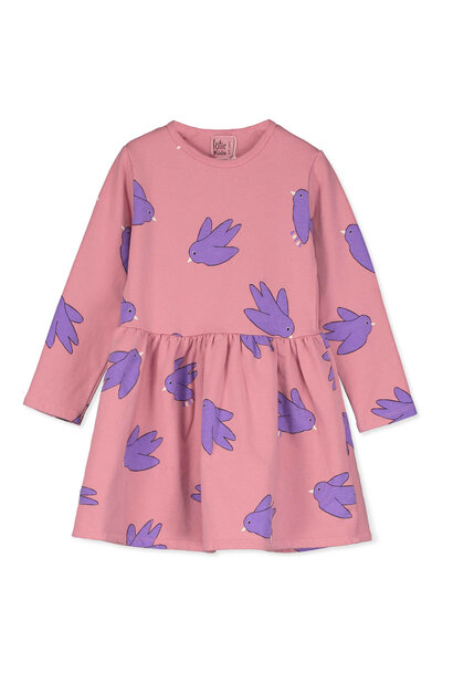 Lotiekids - Dress Waist Seam - Flowing Birds