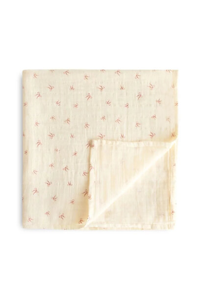 Mushie - Swaddle 120x120 Bows