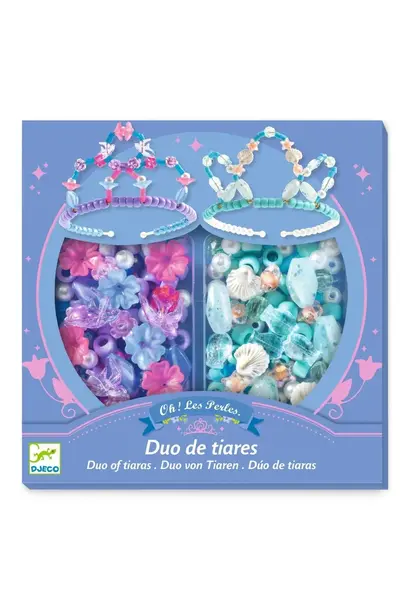Djeco - Duo van tiara's, Blauw