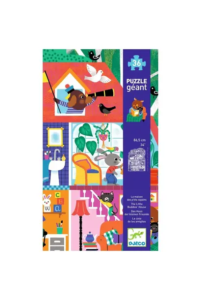 Djeco - Kartonnen puzzel The Little Buddies' House