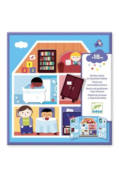 Djeco - Herbruikbare stickers Huis