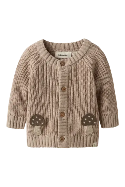 Lil' Atelier Emlen LS Knit - Oxford Tan