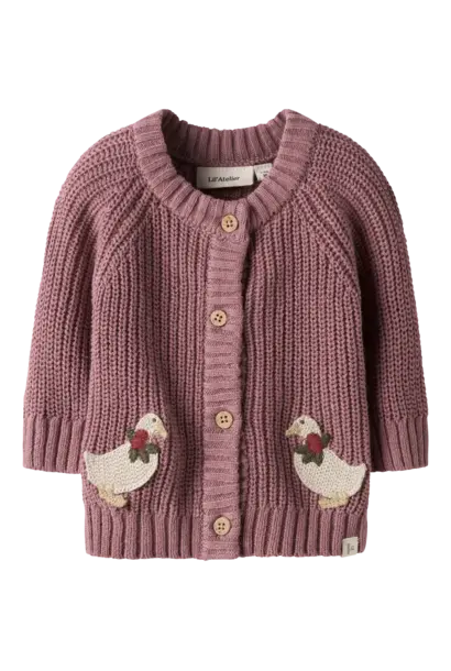 Lil' Atelier Emlen LS Knit - Nostalgia Rose