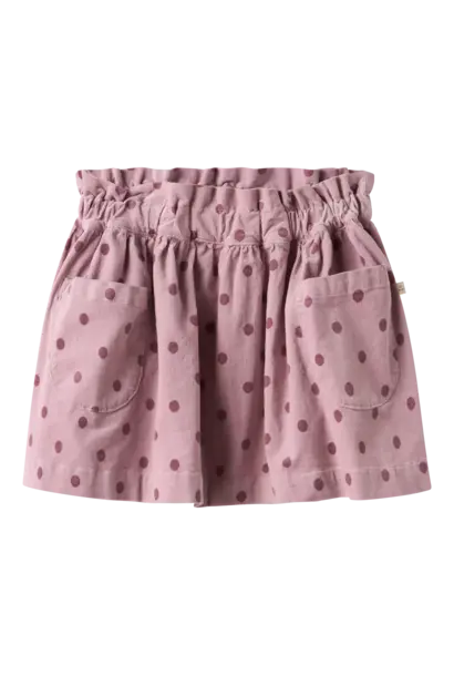 Lil' Atelier Somba Skirt - Violet ice dots